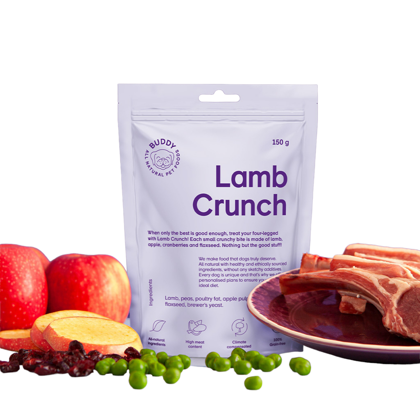 Buddy • Snack Lamb Crunch with Cranberries 150g