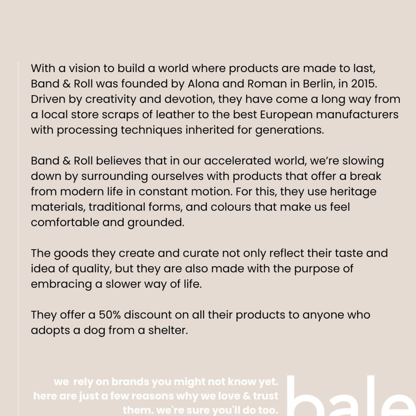 Band & Roll • Wool Bone Toy
