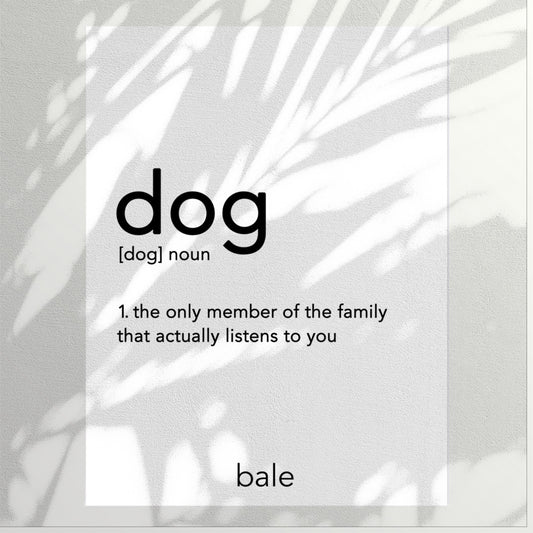 Bale • Print Înrămat ''Dog''