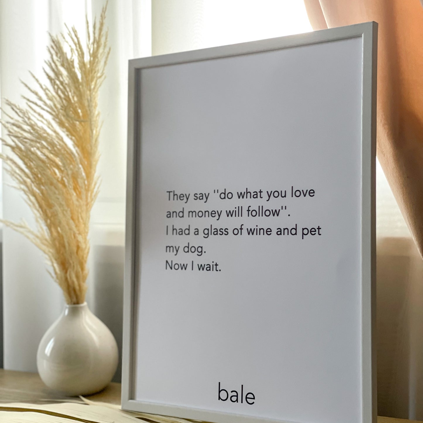 Bale • Framed Print ''Now I Wait''