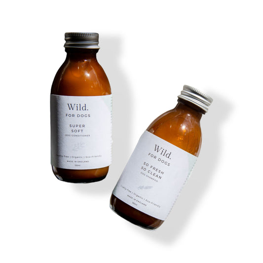 Wild for Dogs • Set Sampon și Balsam Organic Grooming Duo 2 x 150 ml