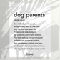 Bale • Print Înrămat ''Dog Parents''