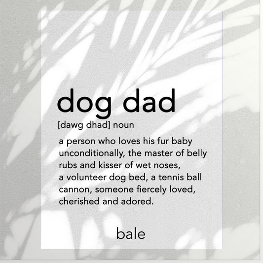 Bale • Framed Print ''Dog Dad''