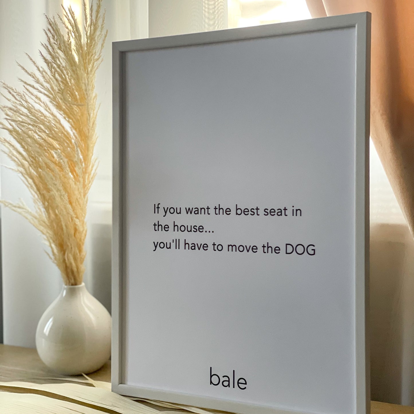 Bale • Print Înrămat ''Best Seat''