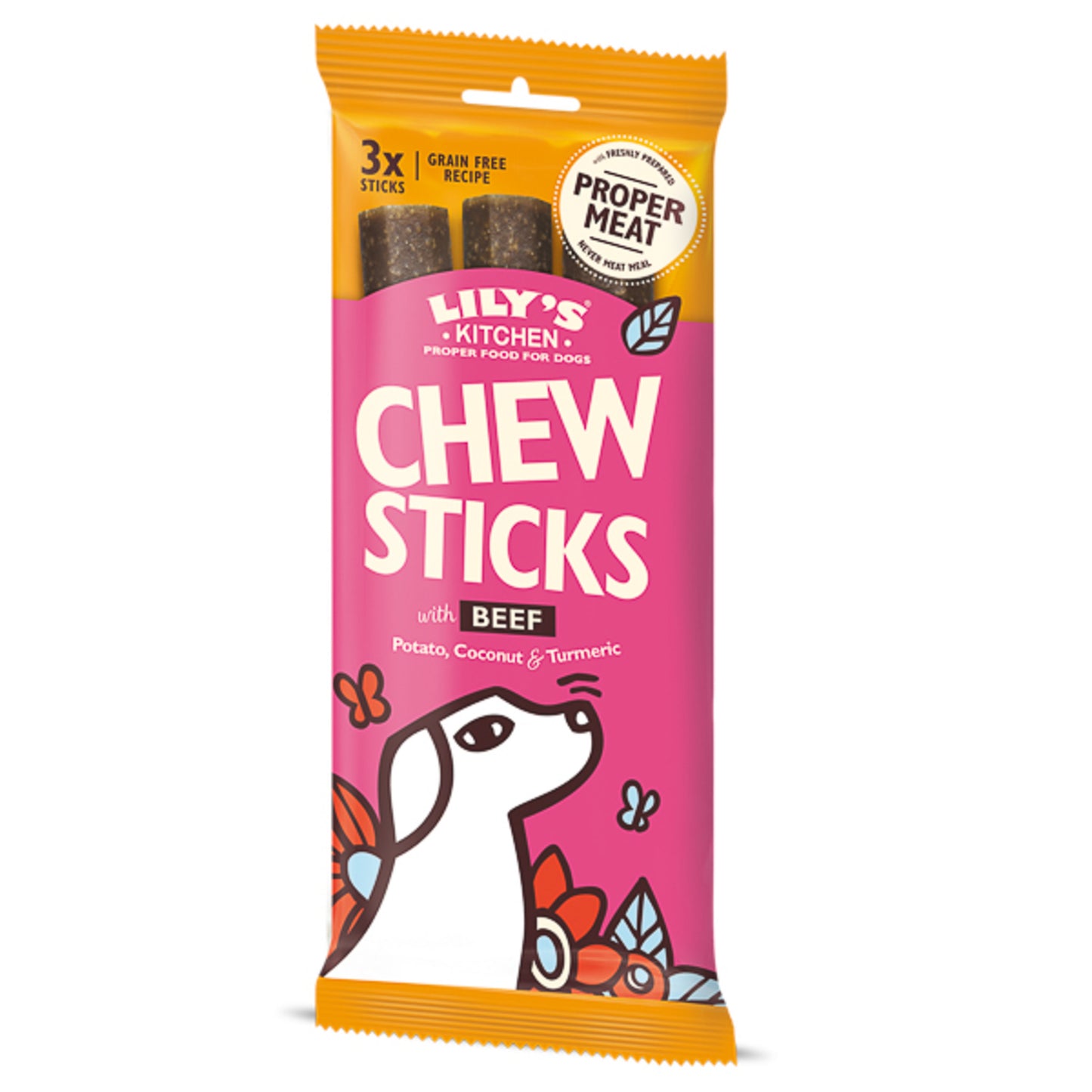 Lily's Kitchen • Chew Sticks with Beef for Dogs 120g
