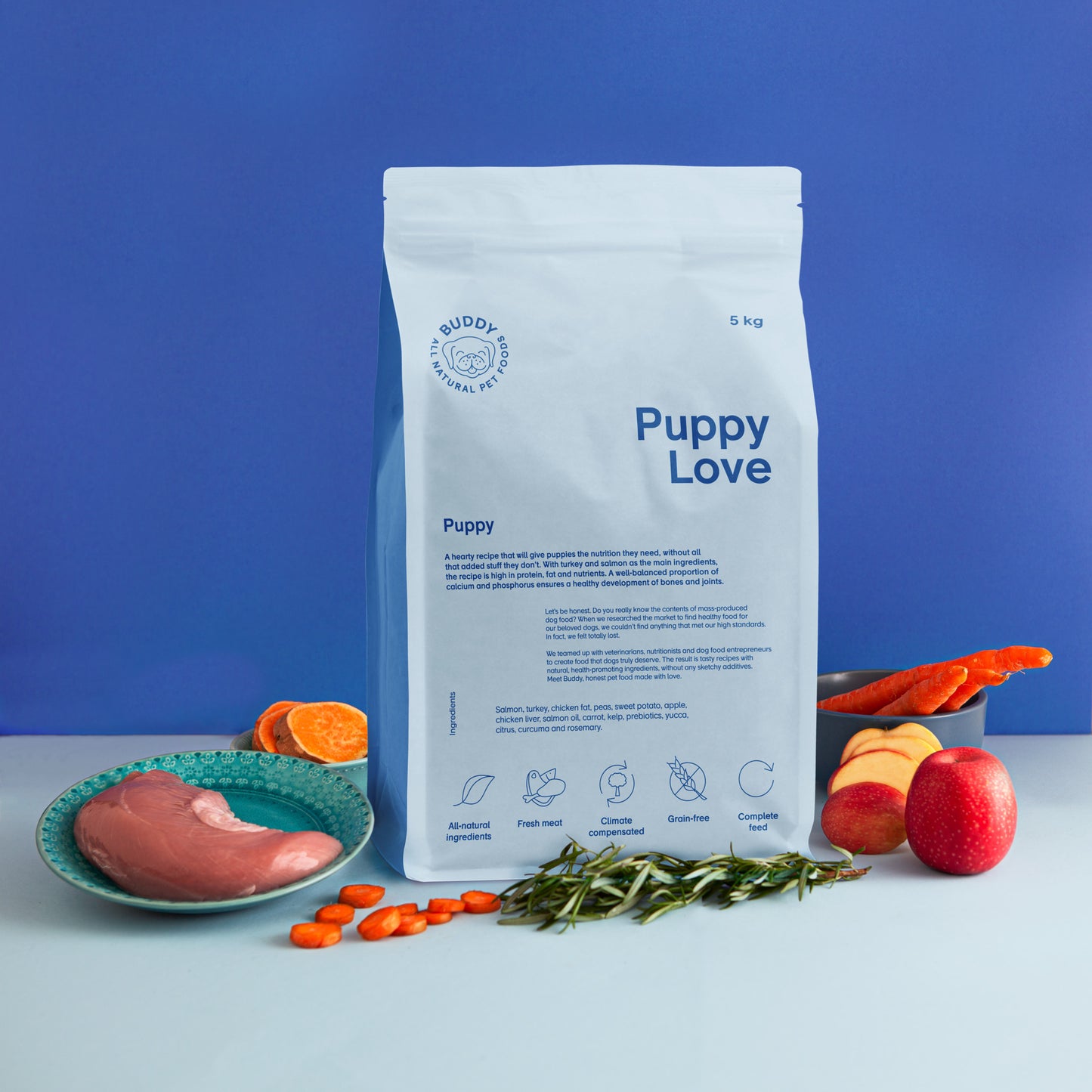 Buddy • Hrană Uscată Puppy Love (junior) 2kg 