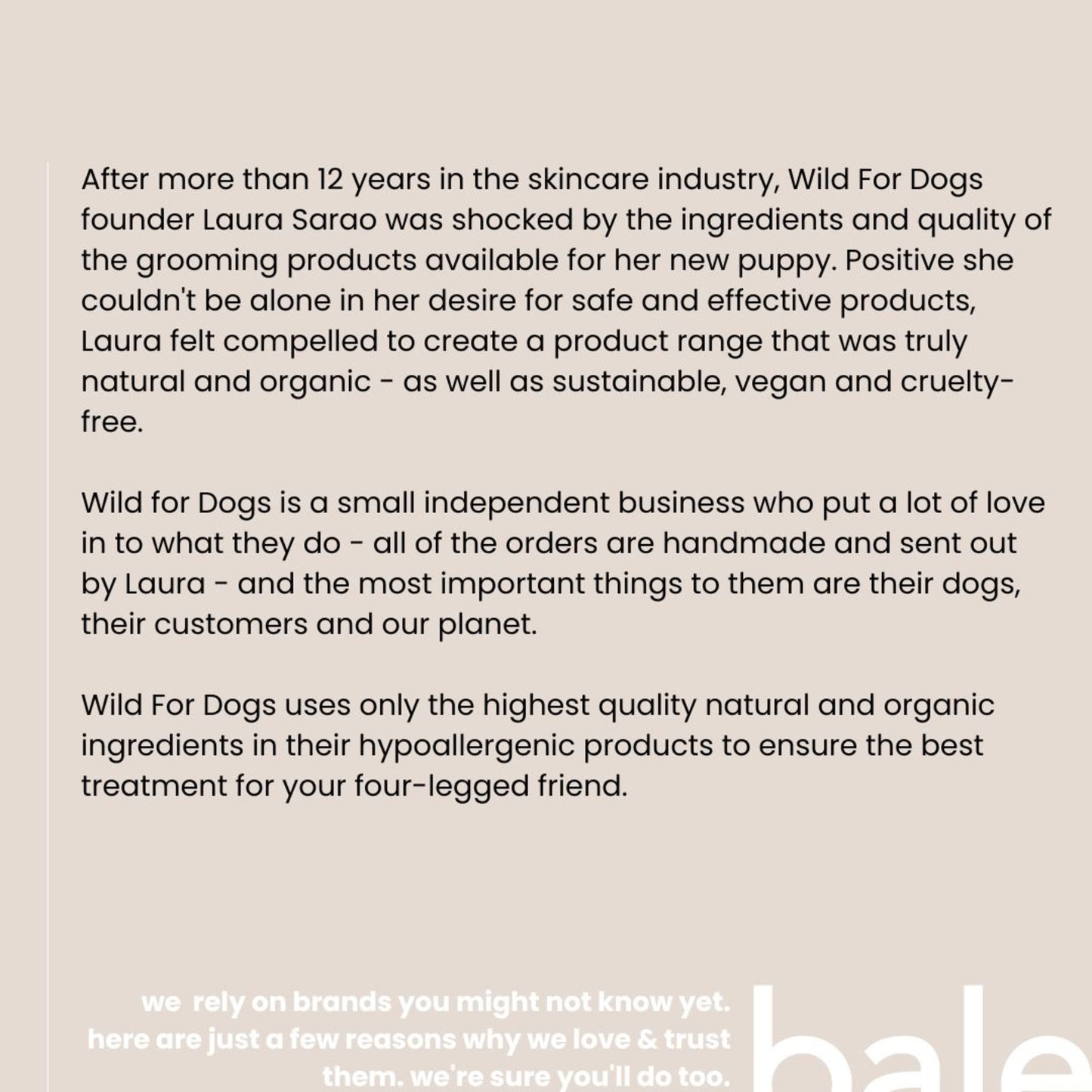 Wild for Dogs • Love-Bomb Conditioning Dog Fragrance 50ml