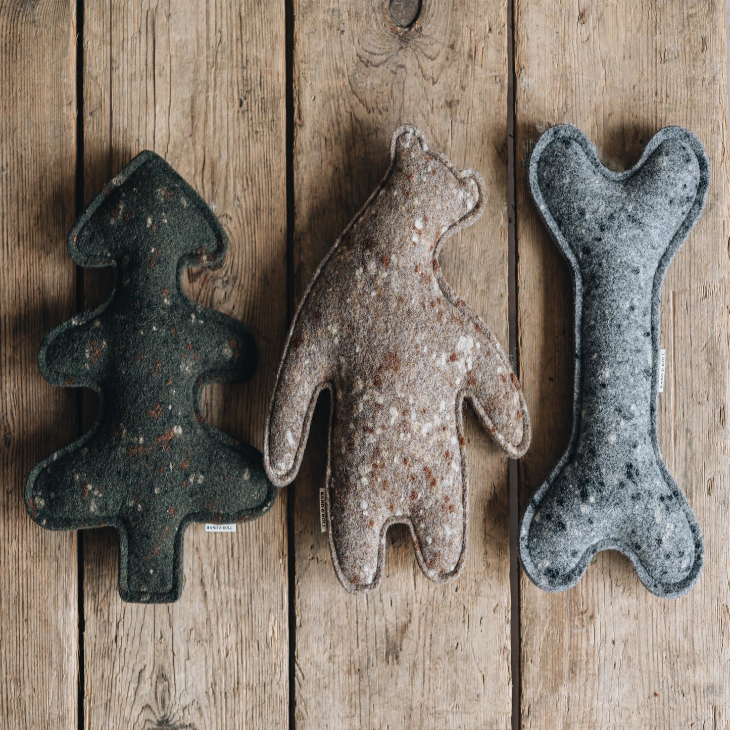 Band & Roll • Wool Bone Toy