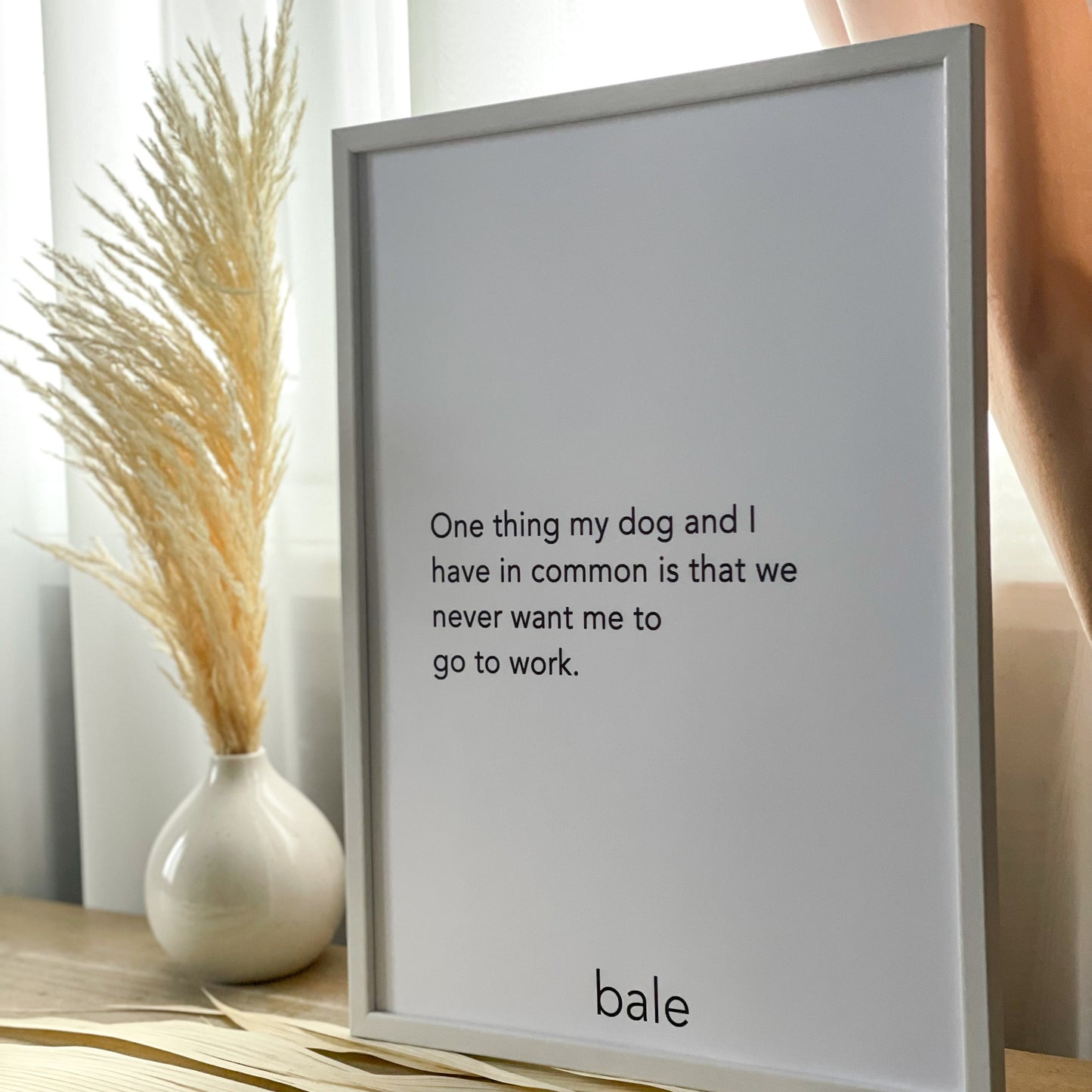 Bale • Framed Print ''One Thing''